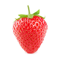 Strawberry on white background