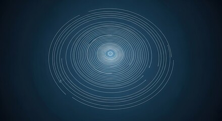 Dynamic futuristic lines rotating with soft blue glow, perfect for technology or corporate backgrounds, conveying innovation and forward motion in stylish design.