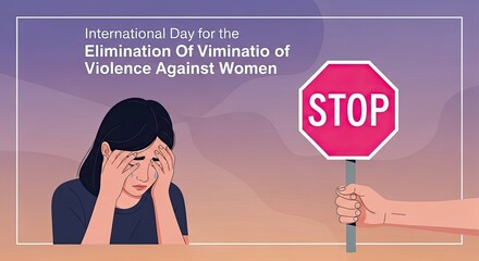 Raise awareness for violence against women with impactful visuals and a strong message for a better future that promotes safety and peace for all