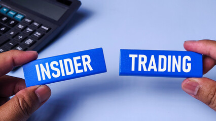 Insider Trading Ethics and Illegal Financial Business Market Concept