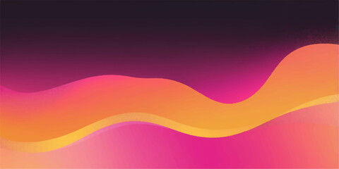 Abstract colourful vector wave background illustration with a flowing rainbow curve line design pattern