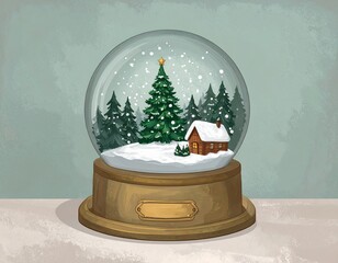 snow globe in christmas