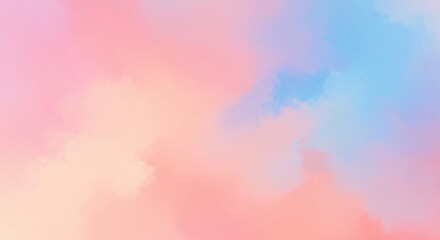 Fototapeta premium Soft Pastel Watercolor Wash Background with Gentle Blending of Colors.