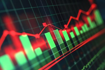 Market analytics visualizing shifting price patterns high resolution picture