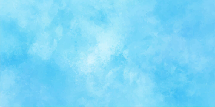 Abstract blue texture background with vintage paper pattern and grunge clouds