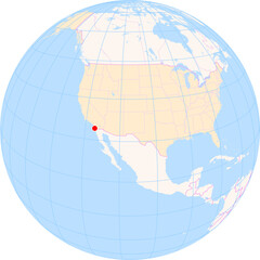 Location Map of San Diego Int. Airport (San Diego, California, United States). IATA-code: SAN. No labels at all.
