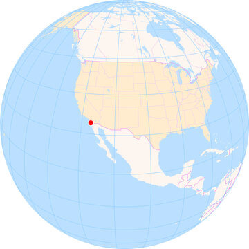Location Map of San Diego Int. Airport (San Diego, California, United States). IATA-code: SAN. No labels at all.