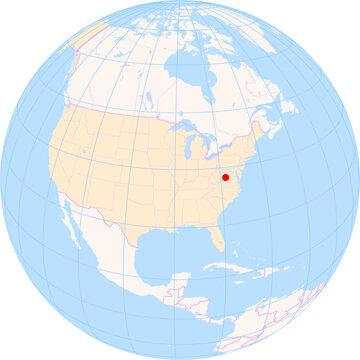 Location Map of Shenandoah Valley Regional Airport (Weyers Cave, Virginia, United States). IATA-code: SHD. No labels at all.