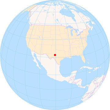 Location Map of San Angelo Regional Airport&nbsp;(Mathis Field) (San Angelo, Texas, United States). IATA-code: SJT. No labels at all.