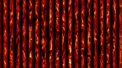 Red abstract vertical liquid textured lines moving fluid pattern with vibrant multicolor motion - Powered by Adobe