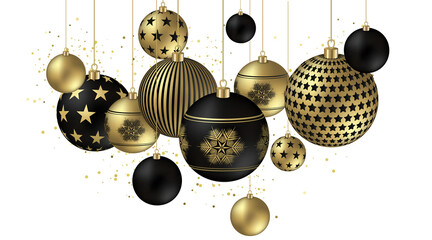 Elegant Christmas baubles
