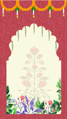 Indian Wedding Invitation set of Mehndi, Sangeet and wedding