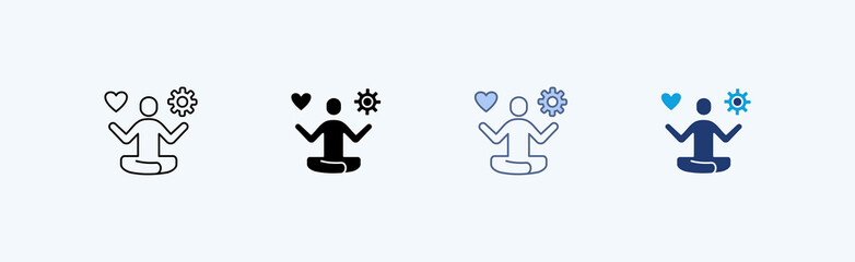 Workplace Wellness Multiple Icon Illustration Vector