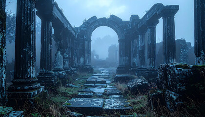 Mystical Ruins - A Journey Through Ancient Architectural Remains.