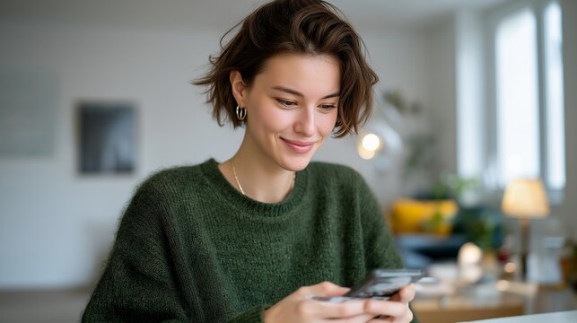 A consumer unboxing a premium tech gadget at a clean home desk, carefully peeling protective film while soft natural light highlights the excitement of new product ownership — unboxing experience,