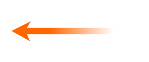 Orange gradient left arrow