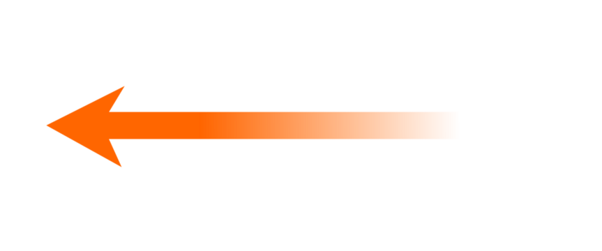 Orange gradient left arrow - Powered by Adobe