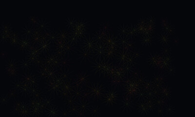 Fototapeta premium Abstract shimmering bokeh lights on a dark background, creating a magical and festive atmosphere.