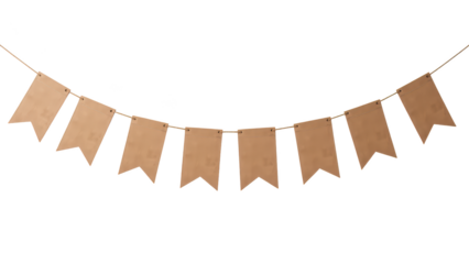 Burlap banner decorative garland rustic decor party decoration celebration handmade craft supplies event styling natural material festive