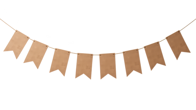 Burlap banner decorative garland rustic decor party decoration celebration handmade craft supplies event styling natural material festive