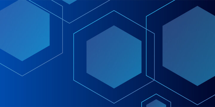 Abstract blue gradient geometric background. Vector illustration