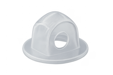 Clear plastic earring back for jewelry fixing