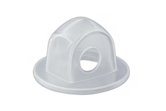 Clear plastic earring back for jewelry fixing