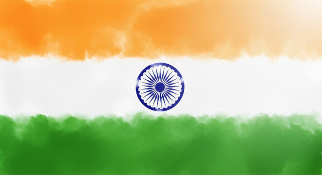 India Flag Background for 15 August & 26 January &ndash; HD Tricolor Design for Patriotic Posters & Banners