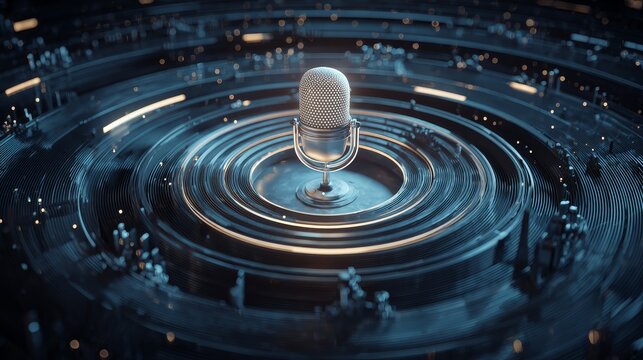 Exploring Audio Technology and Voice Frequency in a Modern Abstract Environment