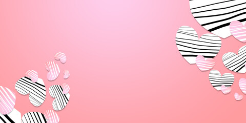 Valentine's Day background illustration, the festival of love