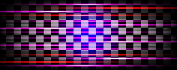 Abstract red laser beams. Isolated on transparent black background. Vector illustration, eps 10