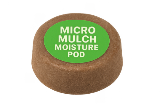 Micro mulch moisture pod for gardening