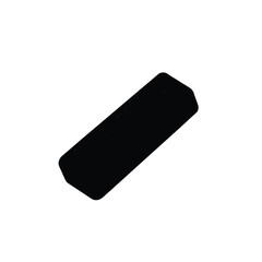 Chalk piece in black and white for art use on board for education concept