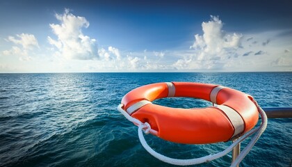 lifebuoy lifebelt at sea