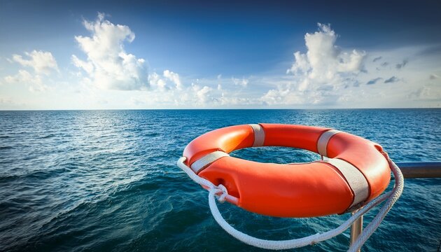 lifebuoy lifebelt at sea
