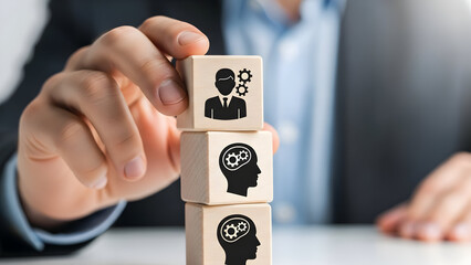 Building blocks of business success with human resources and ideas