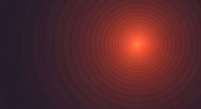 Stunning concentric circles radiating warm light, perfect for modern backgrounds, abstract designs, and captivating visual effects in presentations or websites