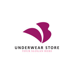 underwear women logo design vector format