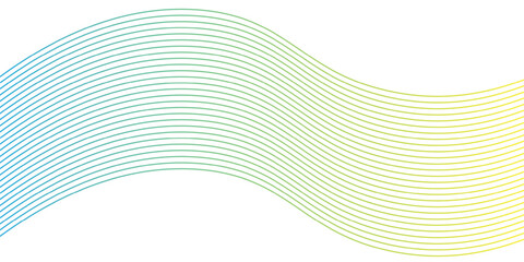 Abstract blue wave vector background with lines and curves design