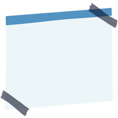 Blank Paper Note Illustrations: Sticky, Kraft, Lined, and Memo Pads with Tape