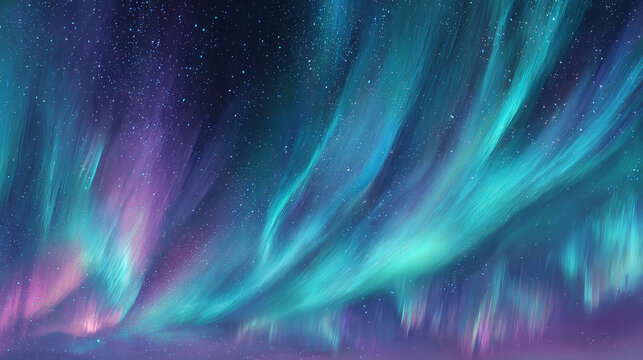 Aurora borealis lights up the night sky, creating a breathtaking spectacle of colors