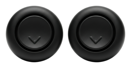 Control buttons for technology devices product minimalist style