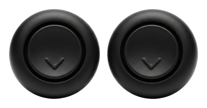 Control buttons for technology devices product minimalist style