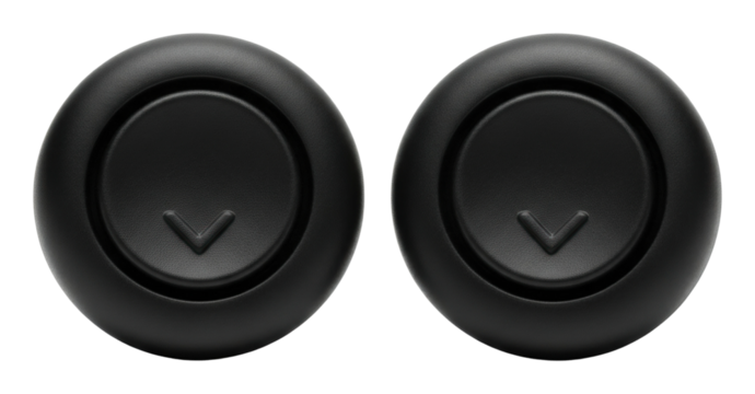 Control buttons for technology devices product minimalist style