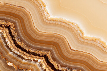 Agate Geode Closeup, Natural Crystal, Earthy Texture, Brown Layers, Mineral Detail