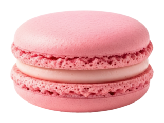 Savoring sweet pink macarons at a charming bakery in paris