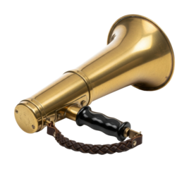 Amplifying voices vintage megaphone in environment