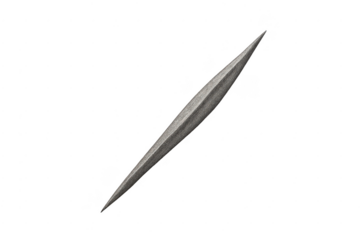 Prehistoric stone tool flint spike on transparent background