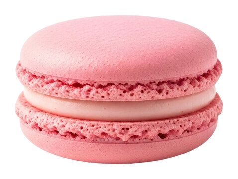 Savoring sweet pink macarons at a charming bakery in paris