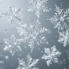 Snowflakes, Ice Crystals, Winter, Macro Photography, Cold, Nature, Snowflake Closeup, Frozen, Snowflake Design, Winter Scene